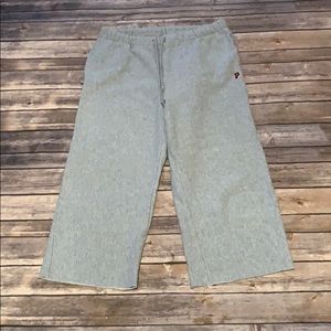 VS PINK grey cropped sweatpants